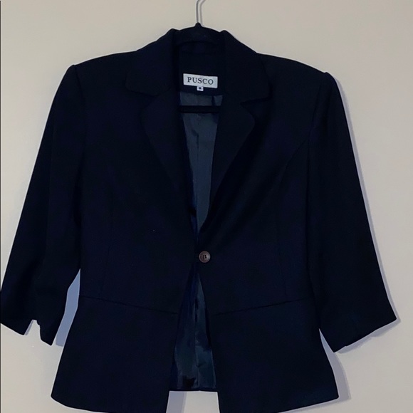 Size M PUCO BLACK BLAZER - Picture 1 of 6
